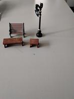 Miniatuur Park Set - Bank, Tafel, Lantaarn ALLEEN OPHALEN3, Ophalen of Verzenden