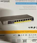 ➡️ DEMO Netgear GS108PP High Power POE Gigabit Switch GS108, Ophalen of Verzenden, Nieuw