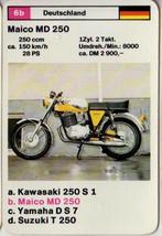 Kw1118 motorkaartje 6B maico md 250, Verzamelen, Ophalen of Verzenden, Zo goed als nieuw, Auto's