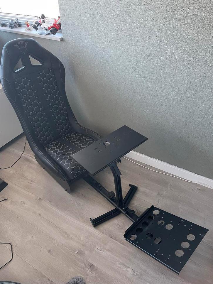 Trust Gaming Racestoel - Verstelbaar & Opvouwbaar, Spelcomputers en Games, Spelcomputers | Overige, Gebruikt, Ophalen of Verzenden