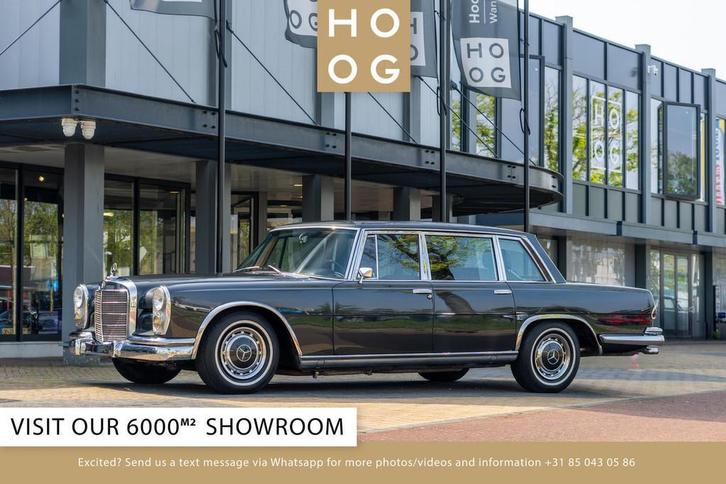 Mercedes-Benz 600 W100 SWB (bj 1969, automaat), Auto's, Oldtimers, Bedrijf, Te koop, Lederen bekleding, Mercedes-Benz, Benzine