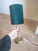 Donkergroene velvet tafellamp, Ophalen of Verzenden, Zo goed als nieuw, Minder dan 50 cm
