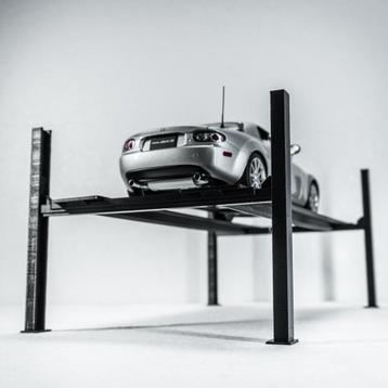 1:18 miniatuur vierkoloms hefbrug auto brug zwart diorama beschikbaar voor biedingen