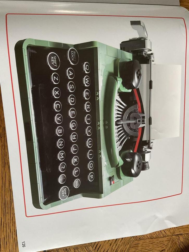 Lego typemachine, Kinderen en Baby's, Speelgoed | Duplo en Lego, Zo goed als nieuw, Lego, Complete set, Ophalen of Verzenden