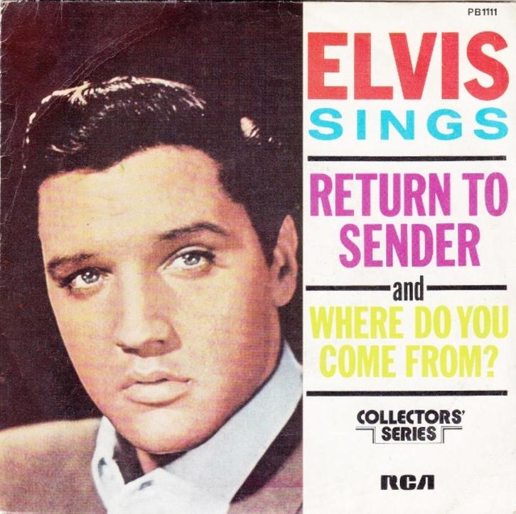 Elvis Presley - Return To Sender /, Cd's en Dvd's, Vinyl Singles, Gebruikt, Single, Pop, Ophalen of Verzenden