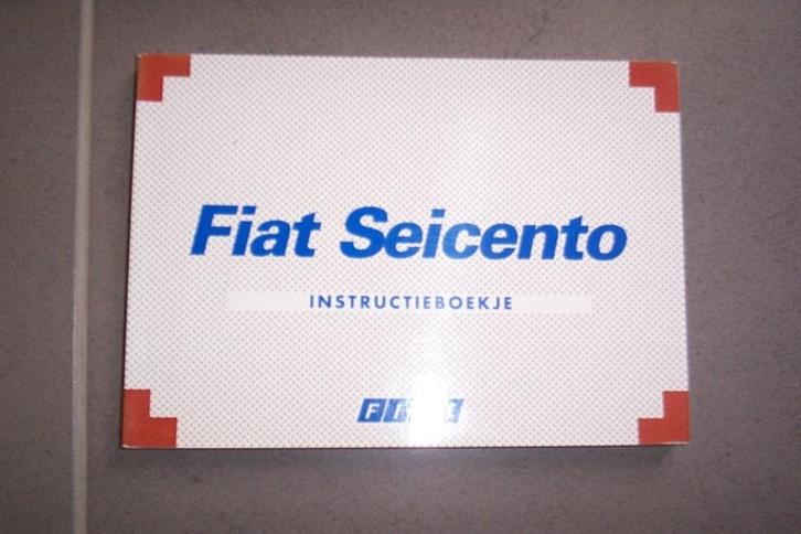 Gebruikershandleiding voor FIAT SEICENTO    1998/2001, Auto diversen, Handleidingen en Instructieboekjes, Ophalen of Verzenden