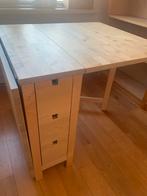 Uitschuifbare houten tafel met lades, Antiek en Kunst, Antiek | Meubels | Tafels, Ophalen