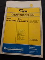 GTW dienstregeling 16-6-1974 (A ), Ophalen of Verzenden, Gebruikt, Bus of Metro, Boek of Tijdschrift