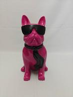 Franse bulldog roze met zonnebril. Bully Frans Engelse bully, Ophalen of Verzenden