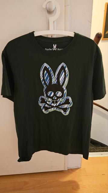 Psycho Bunny T-shirt - Donkergroen - Maat L beschikbaar voor biedingen