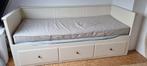 Hemnes bedbank, Ophalen, Gebruikt, Wit, Tweepersoons