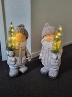 Kerststel jongen/meisje met verlichting, Ophalen, Zo goed als nieuw