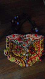 vintage hippie boho grote geborduurde tas 39x42 cm, Sieraden, Tassen en Uiterlijk, Tassen | Damestassen, Ophalen of Verzenden