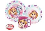 Paw Patrol Kinderservies met Mok roze - Magnetron Eestsetje, Ophalen of Verzenden, Nieuw