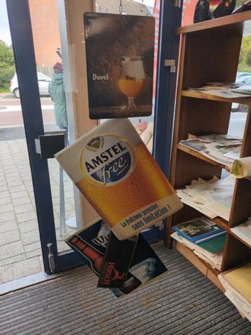 Oude Metalen Bier Reclame Borden beschikbaar voor biedingen