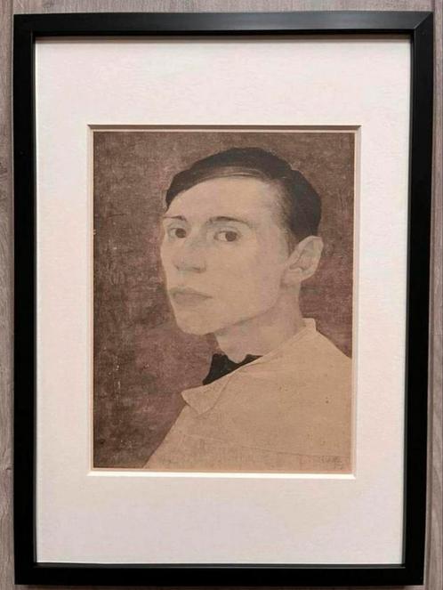Jan Mankes 1889-1920 / Heliogravure Zelfportret 1923, Antiek en Kunst, Kunst | Etsen en Gravures, Ophalen of Verzenden