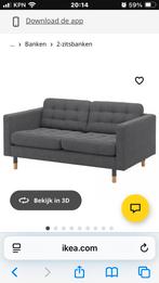 IKEA Landskrona 2-zitsbank - Donkergrijs, Huis en Inrichting, Banken | Bankstellen, Ophalen, Gebruikt, 150 tot 200 cm, Tweepersoons