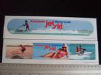 2x sticker kawasaki jet ski watercraft logo groot jetski, Verzenden, Zo goed als nieuw, Merk