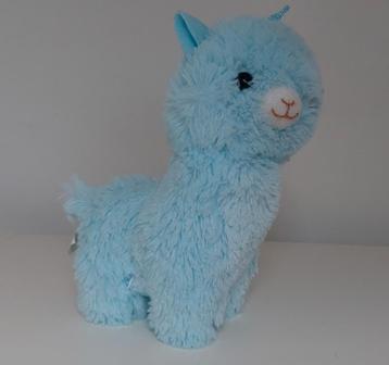 Schattige blauwe Alpaca knuffel beschikbaar voor biedingen