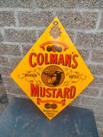 Emaille reclamebord Colmans mustard jaren 70, Verzamelen, Merken en Reclamevoorwerpen, Ophalen of Verzenden, Zo goed als nieuw