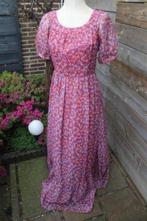 Jurk rood/ blauw Vintage mt S Vaste prijs OPRUIMING, Ophalen of Verzenden, Vintage, Maat 36 (S), Gedragen