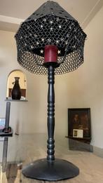 Zwarte metalen kandelaar, Verzenden, Nieuw, Metaal, Minder dan 25 cm
