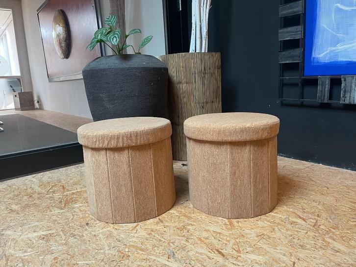 Opvouwbare krukjes met opbergruimte (nieuw), Huis en Inrichting, Krukjes, Nieuw, Overige materialen, Ophalen of Verzenden