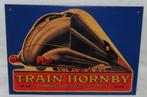 Blikken reclamebord Hornby train / trein  meccano 1998, Verzenden, Zo goed als nieuw, Reclamebord