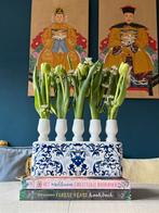 Marcel Wanders tulpenvaas blauw wit collectors item, Ophalen of Verzenden