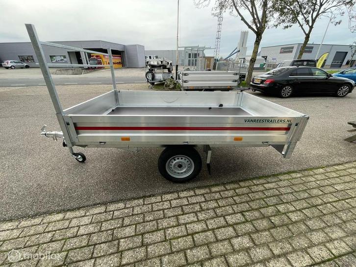 Plateau aanhanger ongeremd 750kg NIEUW 260x150, Auto diversen, Aanhangers en Bagagewagens, Nieuw