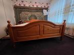 Grenen bed 160x200 + bedbodem - goede staat, Ophalen, Gebruikt, Bruin, Tweepersoons