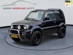 Suzuki Jimny 1.3 JLX * VERHOOGD * APK 2026 * TREKHAAK * AIRC, Gebruikt, Zwart, 4 stoelen, Zwart