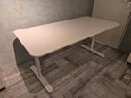 Ikea Bureau Wit 160x80 cm, Ophalen, In hoogte verstelbaar, Gebruikt, Bureau