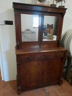 Biedermeier mahonie op eigen spiegelkast, Ophalen of Verzenden