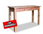 NIEUWE Wandtafel 123 cm massief gerecycled hout AFHAALPRIJS, Nieuw, 25 tot 50 cm, 100 tot 150 cm, Teakhout