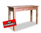 NIEUWE Wandtafel 123 cm massief gerecycled hout AFHAALPRIJS, Huis en Inrichting, Tafels | Sidetables, Nieuw, 25 tot 50 cm, 100 tot 150 cm