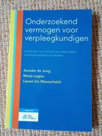 Onderzoekend vermogen voor verpleegkundigen, Anneke de Jong; Marja Legius; Lieven De Maesschalck, Zo goed als nieuw, Beta, HBO