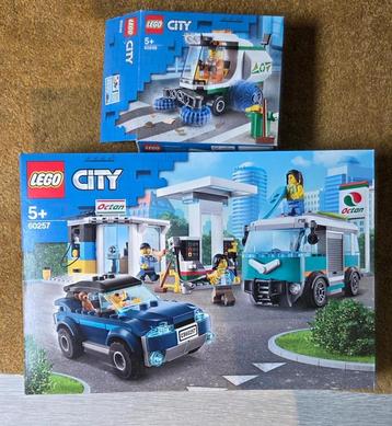 Lego city benzine pomp en veeg machine  beschikbaar voor biedingen