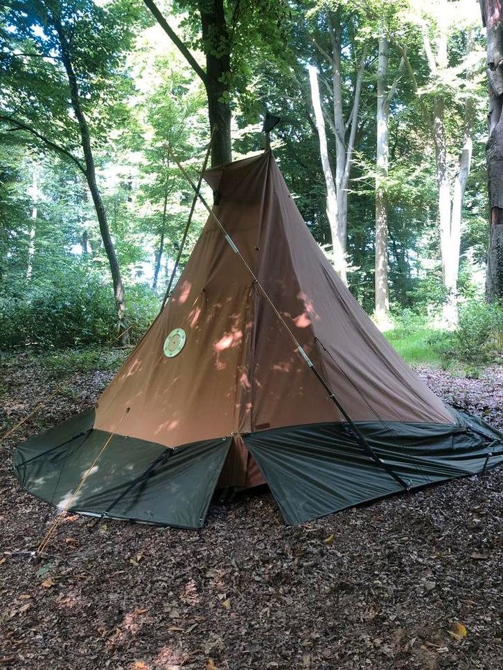 Bushcraft Tipi tent, Caravans en Kamperen, Tenten, tot en met 2, Gebruikt, Ophalen