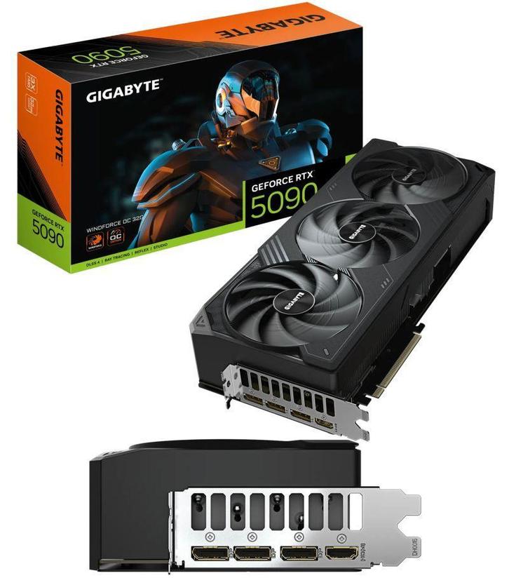 Gigabyte Nvidia RTX 5090 Windforce OC 32GB videokaart GPU, Computers en Software, Videokaarten, Nieuw, Nvidia, PCI-Express 5.0