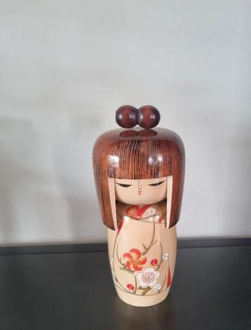 Prachtige Nintai Kokeshi van Tanaka Kojo (Shigemi) beschikbaar voor biedingen