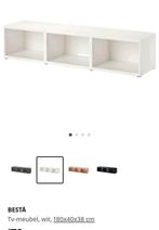 Besta IKEA Kasten Deuren Planken Beige , zwartbruin en Wit, Huis en Inrichting, Kasten | Wandmeubels, Ophalen, Zo goed als nieuw
