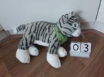Ikea lilleplutt poes knuffel grijs met zwart en wit, Ophalen, Zo goed als nieuw, Poes