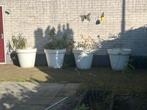 2 Grote kunststof plantenbakken te koop, Ophalen, Kunststof, Gebruikt, Rond