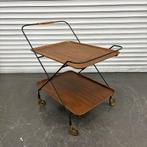 Vintage serveerwagen trolley, Ophalen, Gebruikt, Vintage, X