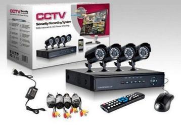 Nieuwe CCTV beveiligingscameta systeem met 4 camera’s 