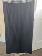 Kokerrok donkerblauw krijtstreep, Kleding | Dames, Ophalen of Verzenden, Zo goed als nieuw, Blauw