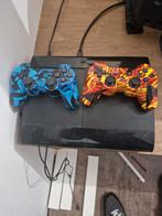 Playstation 3 super slim, twee controllers , 11 spellen, Spelcomputers en Games, Ophalen of Verzenden, Zo goed als nieuw, Met 2 controllers