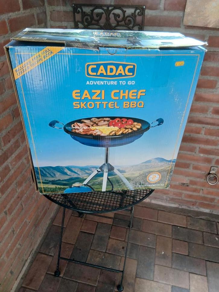 Cadac Eazi Chef Skottel BBQ, Tuin en Terras, Elektrische barbecues, Zo goed als nieuw, Ophalen
