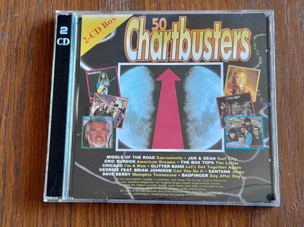 50 chartbusters dubbel cd, Ophalen of Verzenden, Gebruikt, Pop